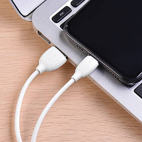 USB кабель Borofone BX19 Lightning 1m белый, фото 2