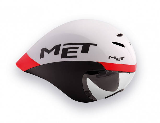 Шолом MET Drone white/black/red 54-58, фото 1