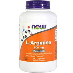 Аргінін Now Arginine 500 mg (250 капсул.)