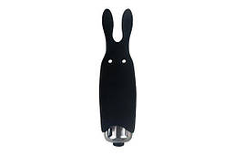 Віброкуль Adrien Lastic Pocket Vibe Rabbit Black зі стимулюючими вушками Feromon