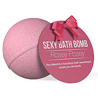 Супер-бомбочка для ванны Dona Bath Bomb - Rosey Posey (128 гр), приятный аромат розы Feromon