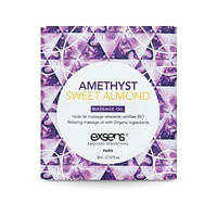 Пробник масажної олії EXSENS Amethyst Sweet Almond 3мл Feromon