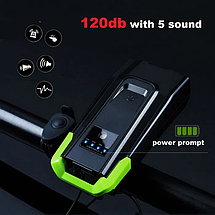 Велосипедний ліхтар ZACRO 800LM Фара IPX6/4000mAh/USB/Пульт/Клаксон, фото 6