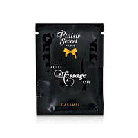 Пробник масажної олії Plaisirs Secrets Caramel (3 мл) (SO1210) Feromon