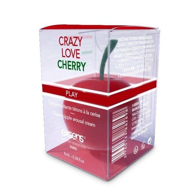 Збудливий крем для сосків EXSENS Crazy Love Cherry (8 мл) з жожоба та олією Ши, їстівний Feromon