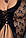 Сорочка-пеньюарчик зі шнурівкою VIOLA CHEMISE black XXL/XXXL - Passion Exclusive, трусики, фото 3