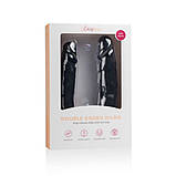 Подвійний фаллоімітатор 40,0 см х 3,8 см чорний EasyToys, фото 4