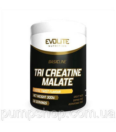 Три-креатин-малат Evolite Nutrition Tri Creatine Malate 300 г, фото 2