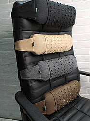 Ортопедична подушка масажер EKKOSEAT під спину на крісло. Масажер-знімна накидка. Універсальна.