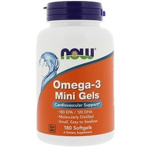 Вітаміни омега 3 Now Foods Omega-3 Mini Gels (180 капсул.), фото 1