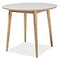 Круглий кухонний стіл Nelson 90см медовий дуб на дерев'яних ніжках в скандинавському стилі Польща, фото 2