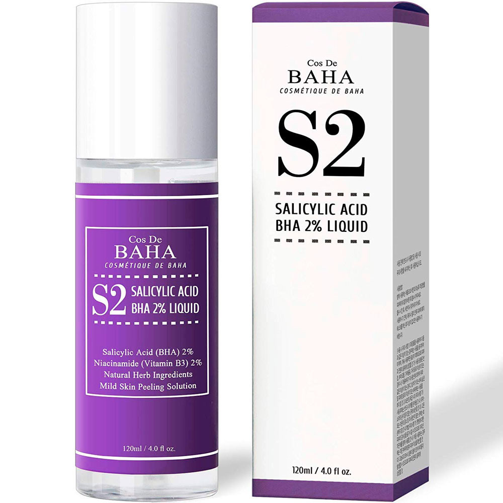 Cos de Baha Salicylic Acid (BHA) 2% Liquid Протизапальний тонер із саліциловою кислотою (2%)