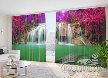 Фото Штори "Яскравий водоспад 1" 2,7м*5,0м (2 полотна по 2,50м), тасьма
