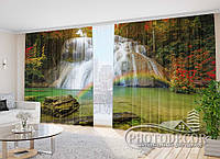 Фото Шторы "Радуга у водопада" 2,7м*5,0м (2 полотна по 2,50м), тесьма