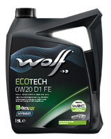 Синтетичне масло Wolf Ecotech 0W20 D1 FE 5 літрів