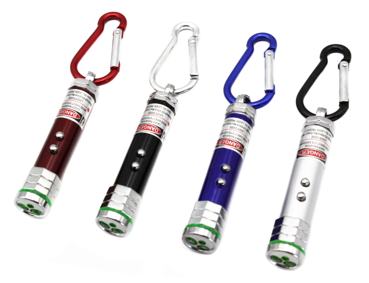 Ліхтарик брелок (LED+Лазер) Danger /3хG13 /2 LED/ Rb276, фото 1