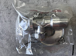 Кран кутовий приладовий з цангою 1/2"х3/8" хром SLMF