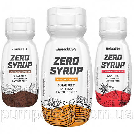 Низькокалорійний сироп Biotech USA Zero Syrup 320 мл шоколад, фото 2