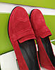 STTOPA Розміри 36-44. Туфлі лофери великих розмірів шкіряні. 178-4244 Червоні, фото 5