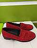STTOPA Розміри 36-44. Туфлі лофери великих розмірів шкіряні. 178-4244 Червоні, фото 2
