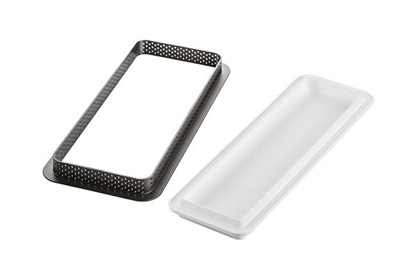 Набір форм для тарта "Kit Tarte Rectangular Ring" 23.5х7.5х2см/332мл силіконових + 1 кільце Silikomart