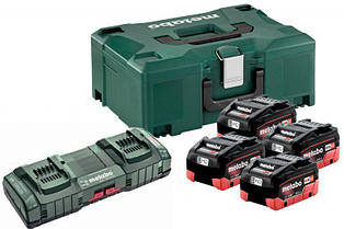 Metabo LiHD 4x10.0 Ач + ASC 145 DUO