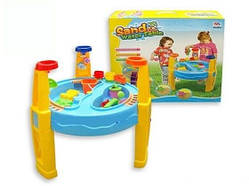 Пісочниця-стіл 8804/M1869, кругла (для води і піску+іграшки)