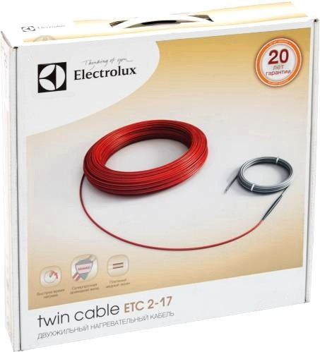 Electrolux тепла підлога ETC2-17 TWIN CABLE (Швеція)