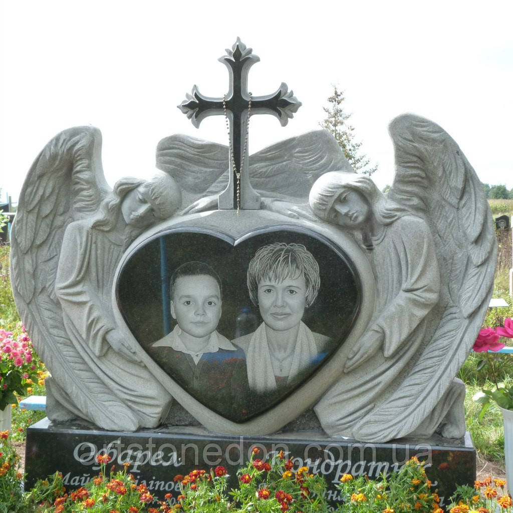 Пам'ятник на двох з ангелами, фото 1