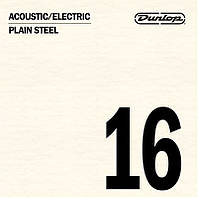 Струна Dunlop DPS16 Acoustic Electric Plain Steel String .016