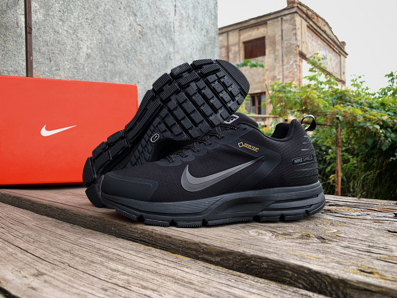Чоловічі зимові термо кросівки Nike Zoom Structure Shield 17 Black утеплені