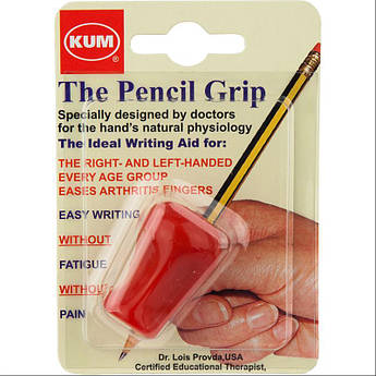 Утримувач ергономічний KUM Sattler Pencil Grip червоний, для ручок, олівців