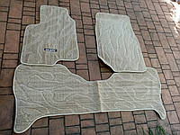 Комплект войлочных ковриков MITSUBISHI PAJERO цвет бежевый и серый РАСПРОДАЖА