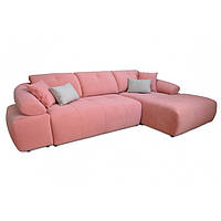 Угловой диван Джокер 3,05х1,75 Элизиум розовый