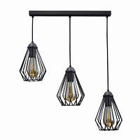 Підвісний світильник люстра Loft NL 05371-3, чорний, Е 27