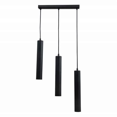 Підвісний світильник люстра — трубка Loft NL 3522-3 BK чорний, Е27