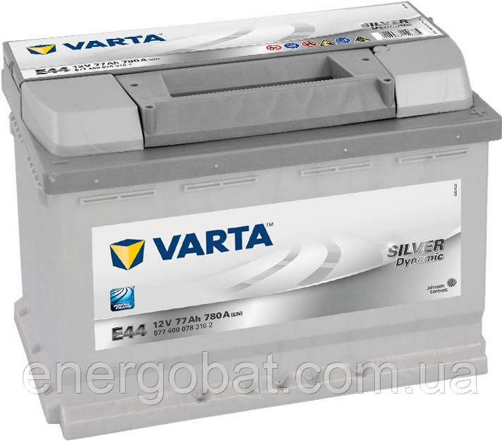 Авто Аккумулятор Varta SILVER dynamic E44 77Аh 780A 577400078 - фото 1 - id-p176287691