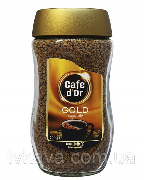 Кава розчинна Cafe d'or Gold, 200 гр