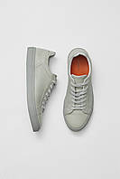 Reiss Luca Grey Tumbled Leather Trainers REISS us 11 eu 44