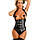 Жіночий еротичний корсет з відкритими грудьми L чорний ( 170 002 ), фото 3