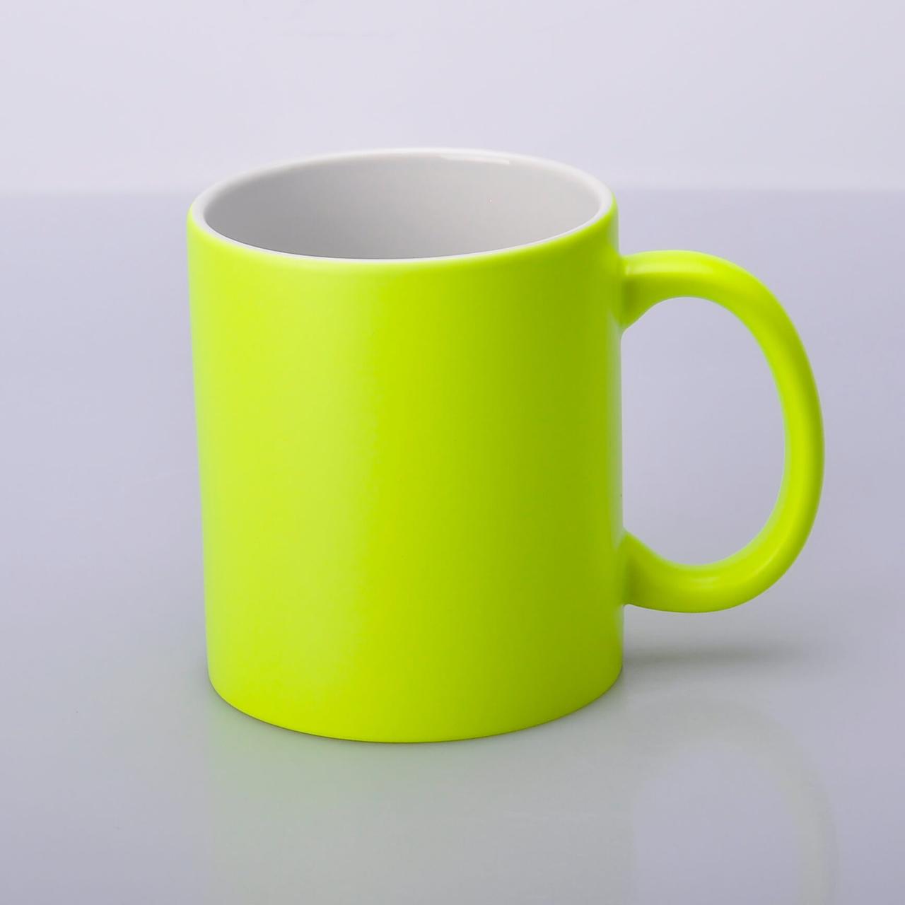 Чашка для сублімації НЕОН (Жовта), фото 1