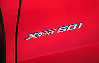 Эмблема надпись BMW Xdrive 5.0i