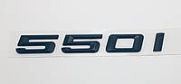 Эмблема надпись багажника BMW 550i чёрная