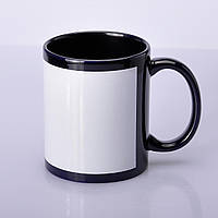 Чашка сублімаційна кольорова з полем 330 мл (Кобальт)