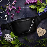 Жіноча напоясна, наплічна сумка бананка темно-сіра графіт на пояс через плече кожзам, матова екошкіра, фото 4