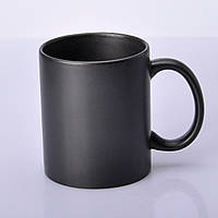 Чашка ДЕКОЛЬНА чорна (матова зовні) 330 мл