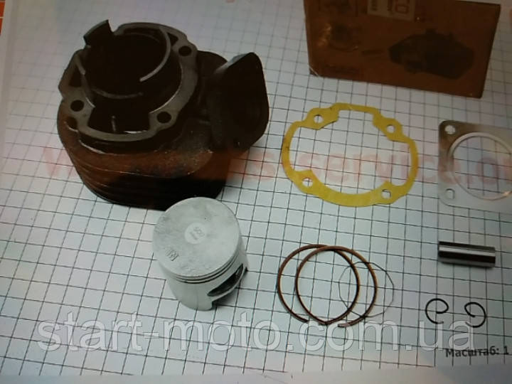 Honda 65cm3 TOPIC AF38 Циліндр комплект (Ø44 p-12) Оригінал Taiwan фірма (Scorpion), фото 1