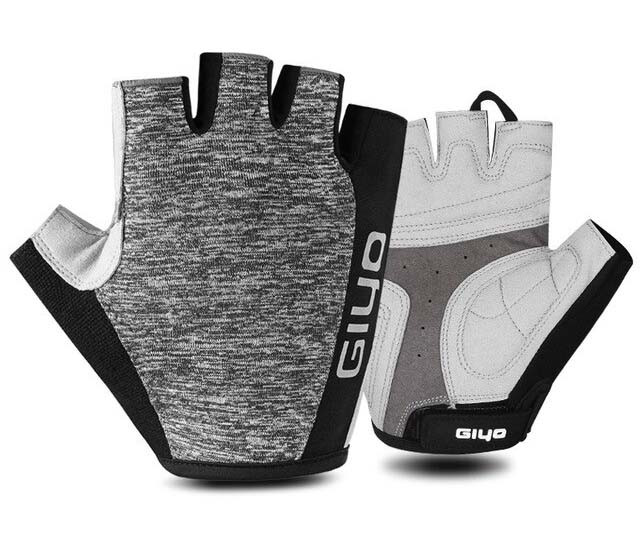 Велоперчатки Giyo S-08, чорно-сірі, L, фото 1