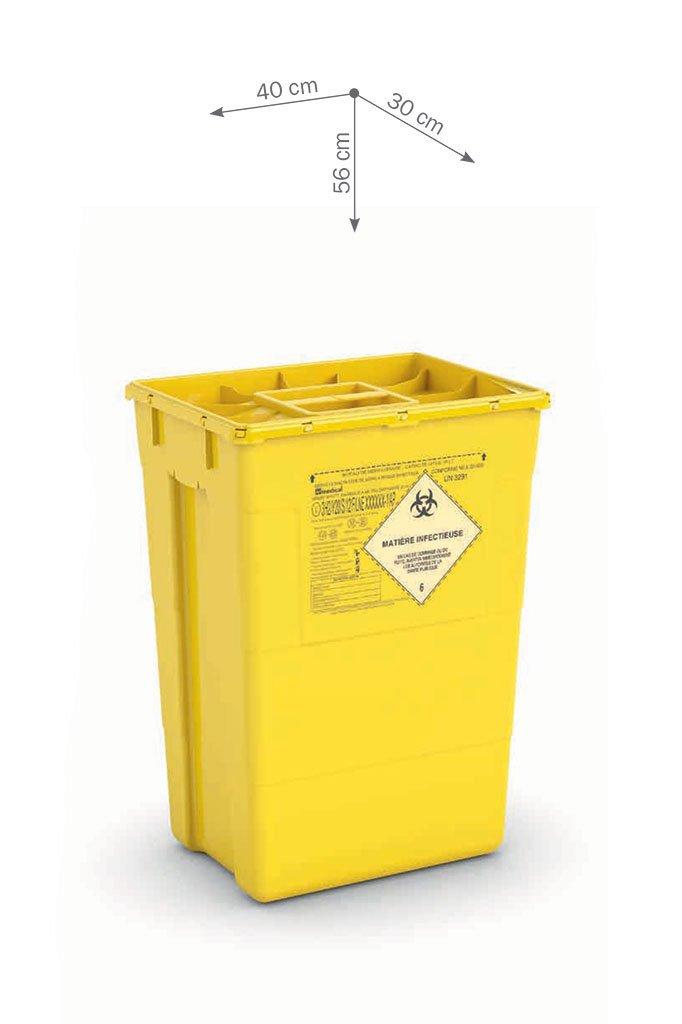 Контейнер для утилизации медицинских отходов Ap Medical SC 50 с крышкой R Медаппаратура - фото 1 - id-p1259630116