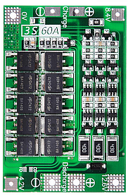 3S 60A BMS-модуль захисту та контролю заряду Li-Ion 18650